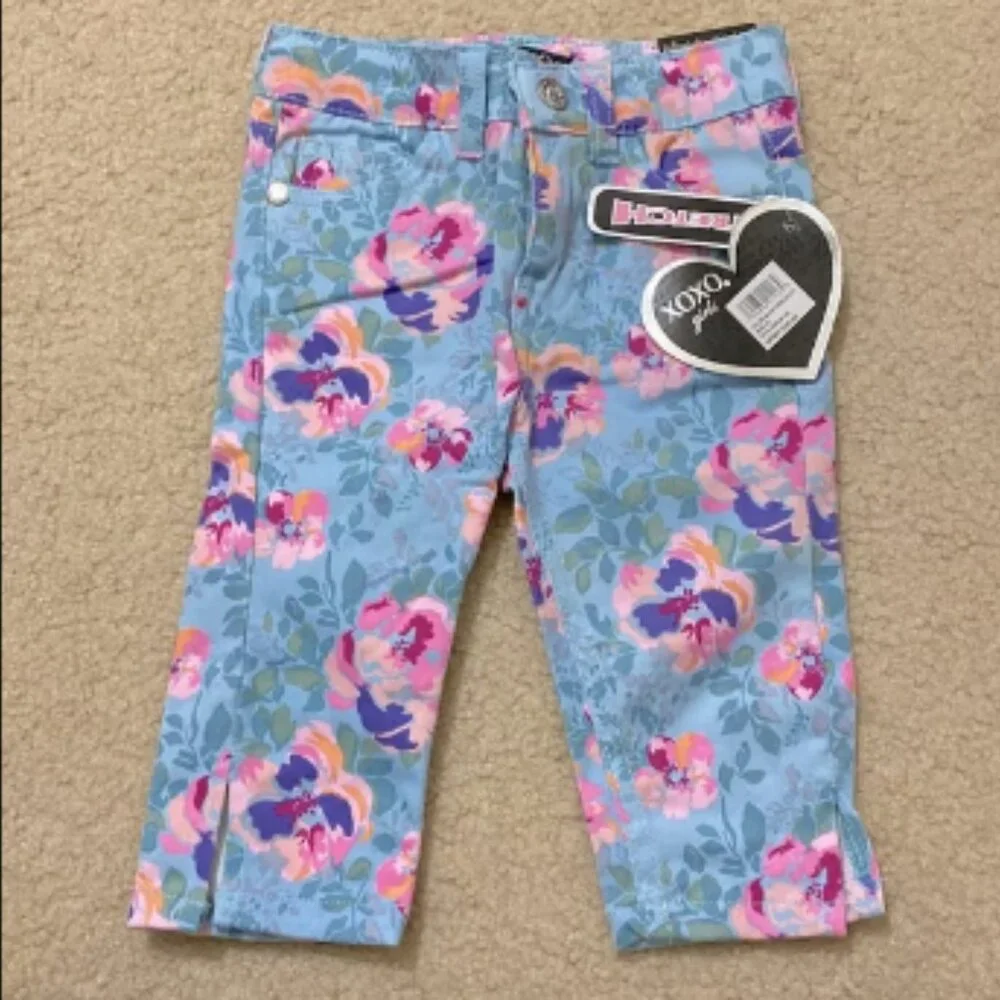 LEGO Sweatshirt & XOXO Floral Stretch Pants Toddler Size 2T
